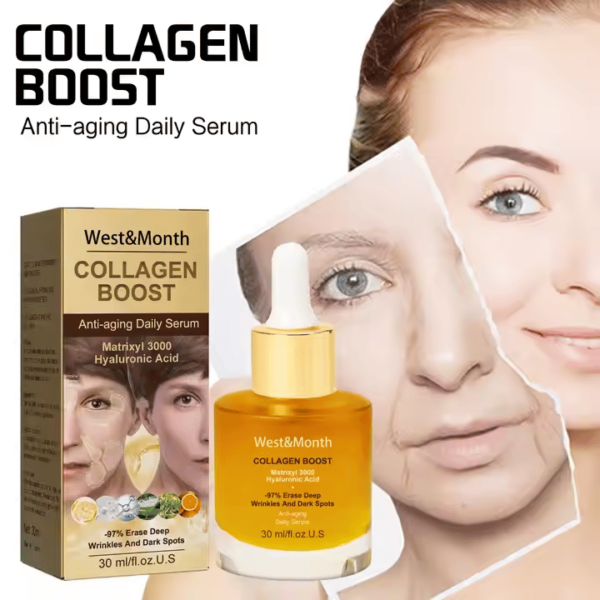 West&Month Tiktok Hot Selling Skin Barrier Repairing Deep Wrinkles and Dark Spots Erasing Elastic Skin Getting Serum - Image 3