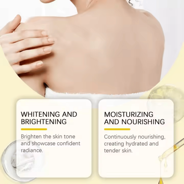 West Month Body Skin Care Moisturizing Nourish Brighten Whitening Fine Lines Reduce Massage AHA Lightening Serum - Image 3