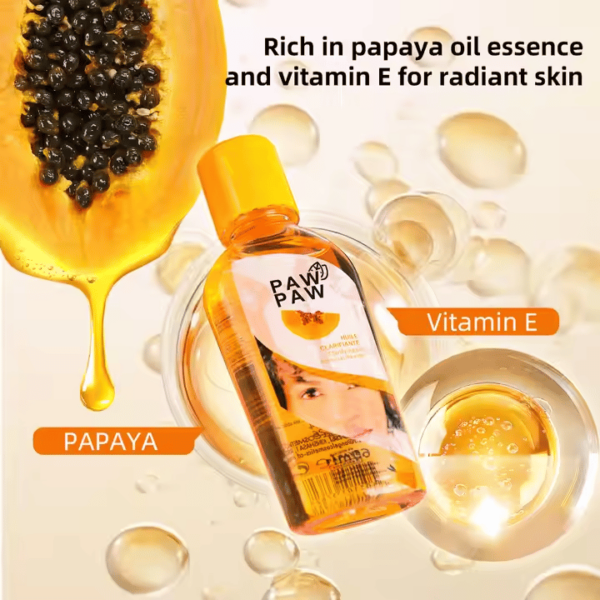 Wholesale Papaya Skin Brightening Whitening Oil – Moisturizing Pawpaw Body Lotion for Women - Image 2