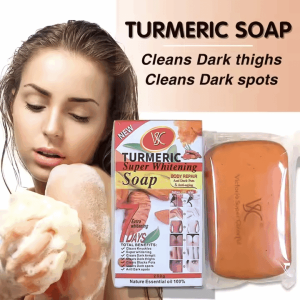 Hot Sale 250g Almond Carrot Papaya Whitening Soap – Dark Spot Corrector Bar - Image 2