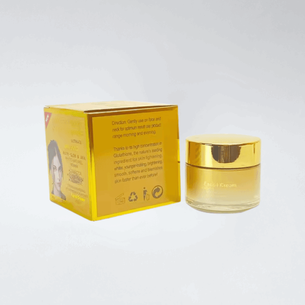24K Gold Gluta Whitening Cream – 100g Anti-Aging Face Care - Image 4