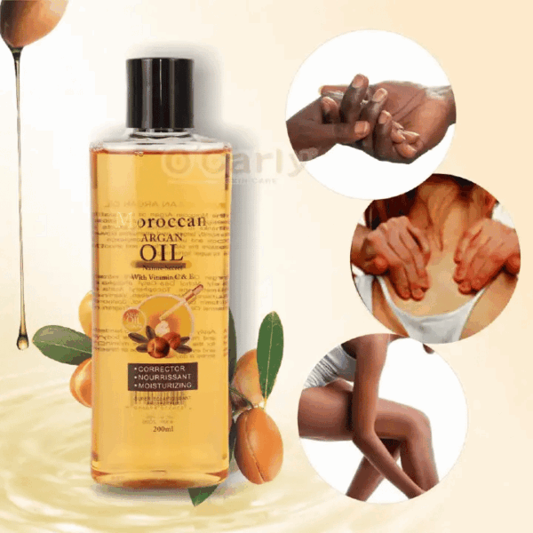 Moroccan Argan Oil Brightening Body Lotion, Oil & Serum Set – Smooth Skin, Fade Scars, Anti-Wrinkle, Anti-Aging Care - Image 4