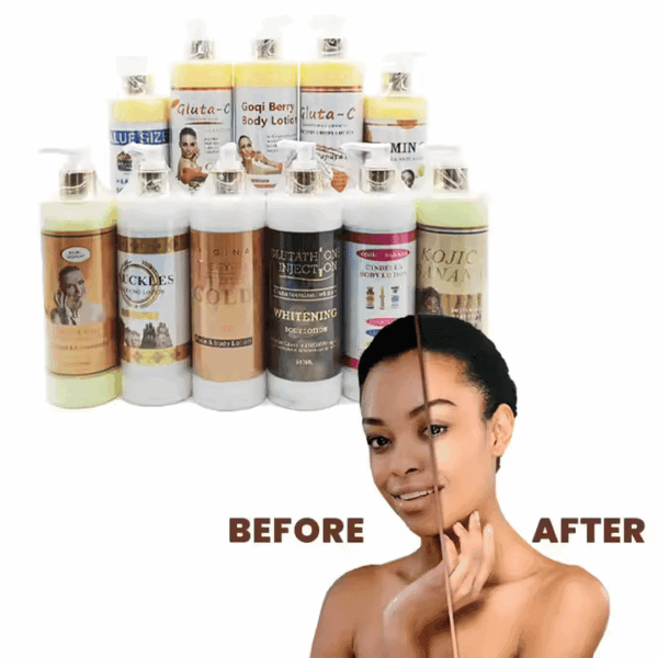 Custom Logo Gluta Vitamin C Collagen Body Whitening Lotion – 500ml | No Side Effects | Brightening, Spot Removal, Knuckle Lightening | OEM/ODM Private Label - Image 4