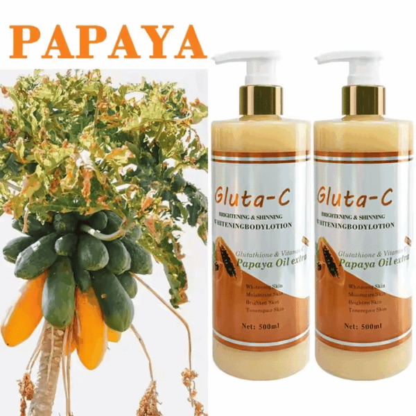 Private Label Whitening Lotion Cream Skin Care Product Wholesale Natural Daily Moisturizing Organic Papaya Body Lotion - Image 2