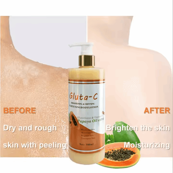 Private Label Whitening Lotion Cream Skin Care Product Wholesale Natural Daily Moisturizing Organic Papaya Body Lotion - Image 3