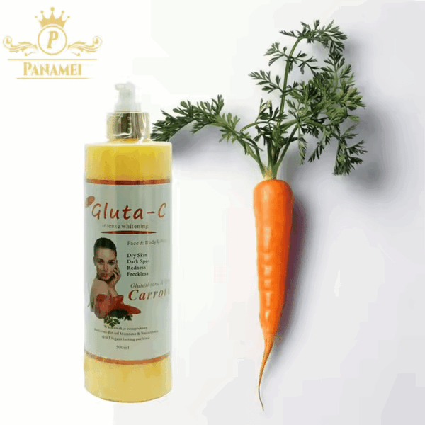 Hot Selling Skincare Gluta Carrot Dry Skin Spot Redness Freckless Skin Care Whitening Body Lotion Lightening Moisturizing Lotion