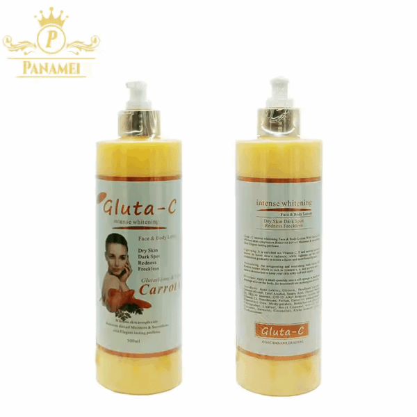 Hot Selling Skincare Gluta Carrot Dry Skin Spot Redness Freckless Skin Care Whitening Body Lotion Lightening Moisturizing Lotion - Image 3