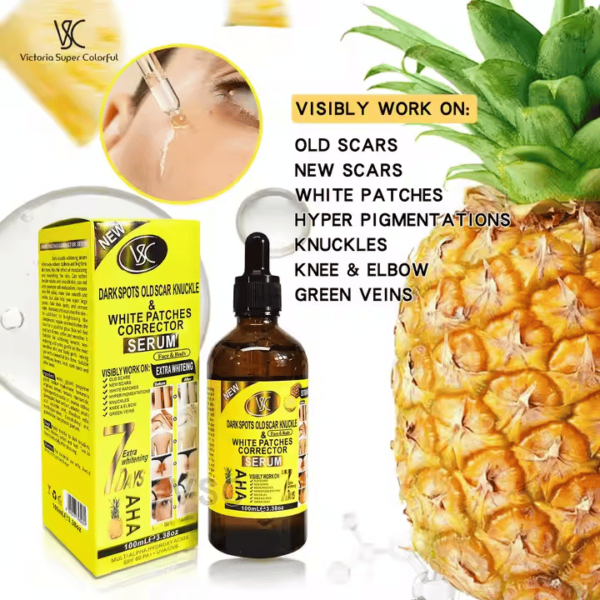 High Quality 7-Day Pineapple Repair Serum – Dark Spot, Scar, Knuckle & White Patch Corrector - Image 4