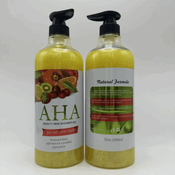 Best Whitening Native Body Wash Shampoo Shiny Shower Gel Liquid Soap AHA Vitamin c Arbutin Goat Milk for Men and Women's Bath - Image 2