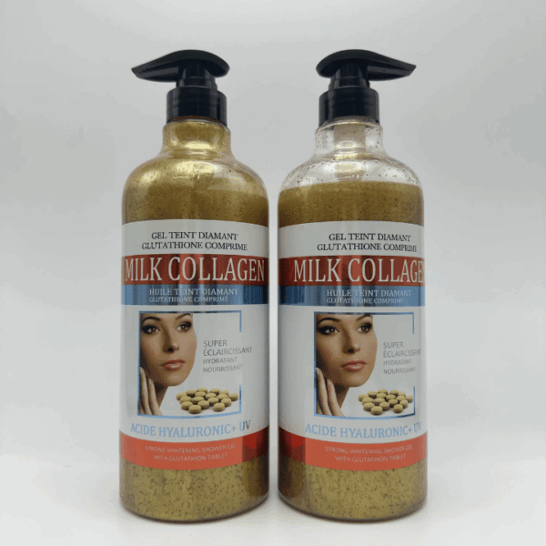 Best Whitening Native Body Wash Shampoo Shiny Shower Gel Liquid Soap AHA Vitamin c Arbutin Goat Milk for Men and Women's Bath - Image 3
