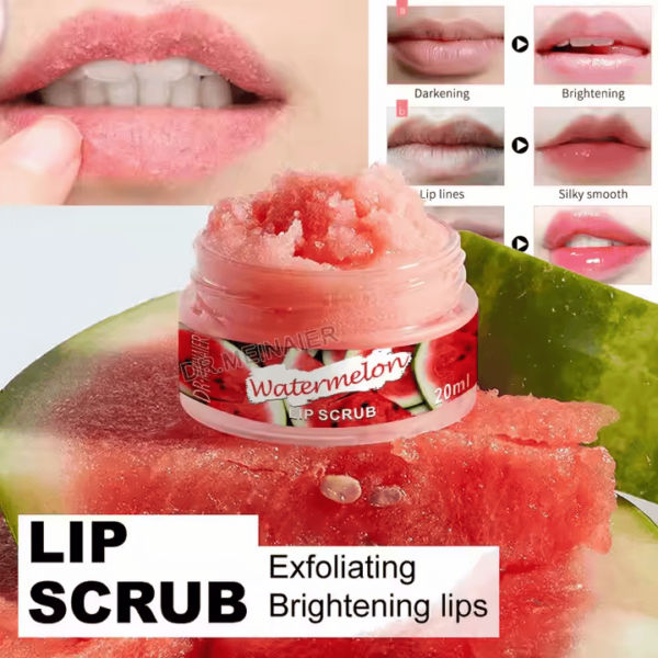 Private Label Pink Lip Scrub – Organic Exfoliating & Moisturizing Sugar Lip Mask - Image 2