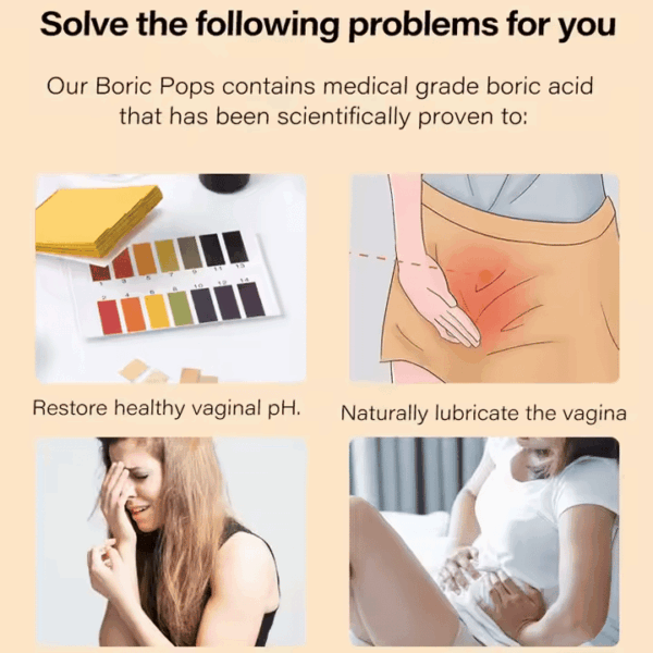 Private Label Wholesale Vagina Cleaning Pills Organic Boric Acid Suppositories Yoni Pops Detox Boric Acid Capsules - Image 3
