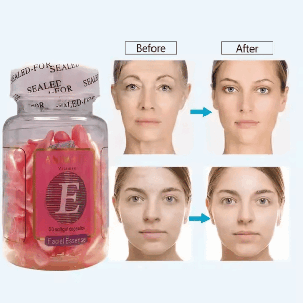 Anti Wrinkle Brighten Repair Acne Whitening Capsules Face Oil Vitamin E Essence - Image 2