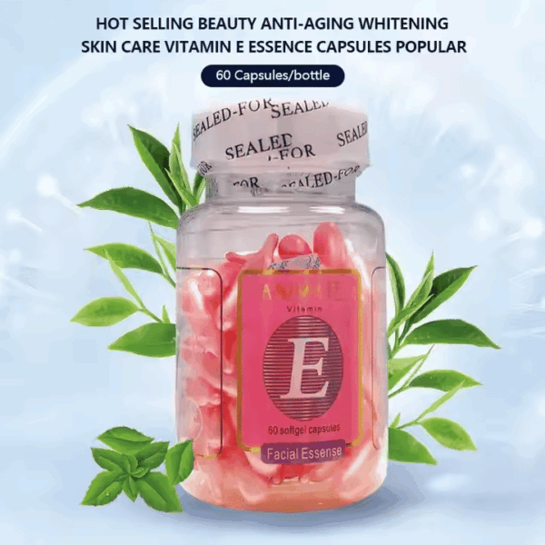 Anti Wrinkle Brighten Repair Acne Whitening Capsules Face Oil Vitamin E Essence - Image 3