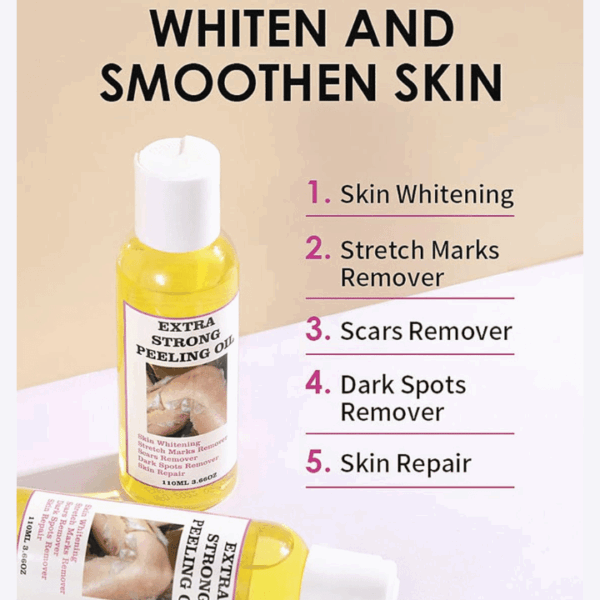 3PC Yellow Peeling Oil,Peeling Oil,Exfoliating Peeling Solution for Body All Skin Type Dead Skin Remover - Image 3