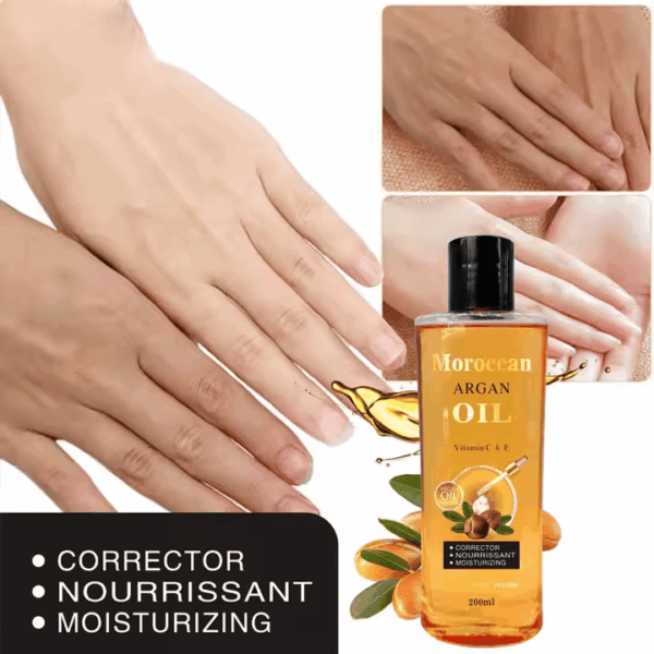 Natural Organic Vitamin C&E Face and Body Massage Moisturizing Morocco Argan Oil Serum Oil 200ml - Image 4
