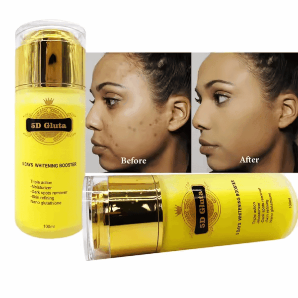 5D.Gluta.5 Dias Whitening Booster Soro Orgânico Hidratante Natural Removedor De Manchas Escuras Refinação Da Pele Esclarecer Soro De Leite - Image 2
