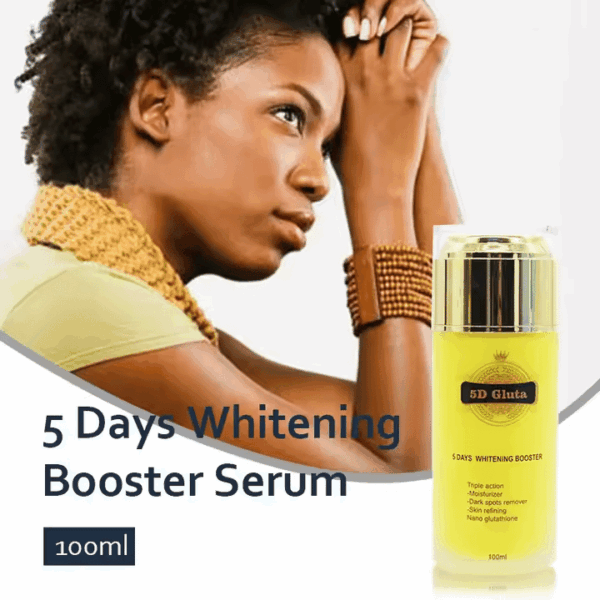5D.Gluta.5 Dias Whitening Booster Soro Orgânico Hidratante Natural Removedor De Manchas Escuras Refinação Da Pele Esclarecer Soro De Leite - Image 3