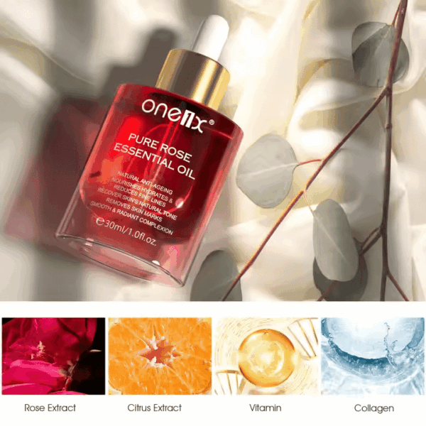 ONE1X Rose Essential Oil – Nourishing & Anti-Aging Face Moisturizer | Private Label Available - Image 2