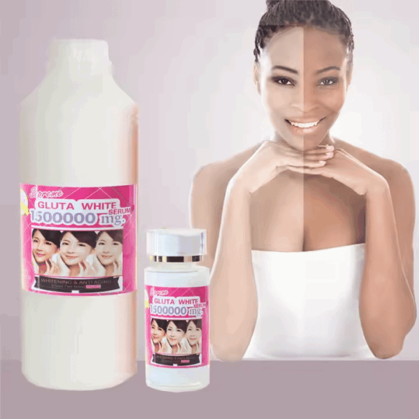 Glutha 5-Day Full Body Whitening Serum – Anti-Aging, Firming & Moisturizing Skincare for Dark Skin (1000ml)
