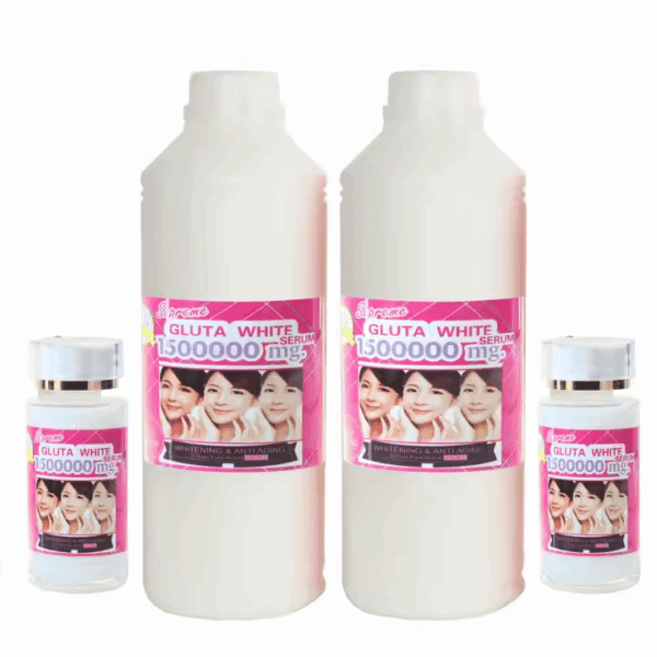 Glutha 5-Day Full Body Whitening Serum – Anti-Aging, Firming & Moisturizing Skincare for Dark Skin (1000ml) - Image 2