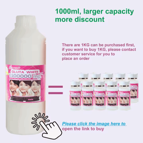 Glutha 5-Day Full Body Whitening Serum – Anti-Aging, Firming & Moisturizing Skincare for Dark Skin (1000ml) - Image 4