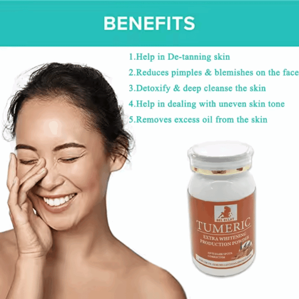 Hot-Selling OEM Gluta Organic Turmeric Whitening Powder – Strong Brightening & Skin Lightening Formula - Image 2