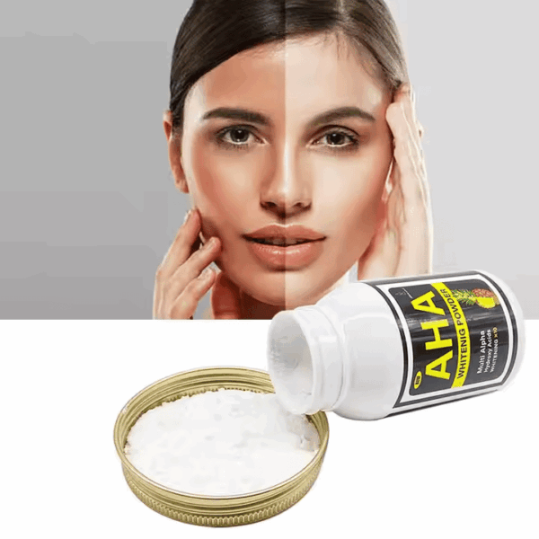 AHA Arbutin Super Whitening Powder – Acne Treatment & Skin Lightening for Black Women