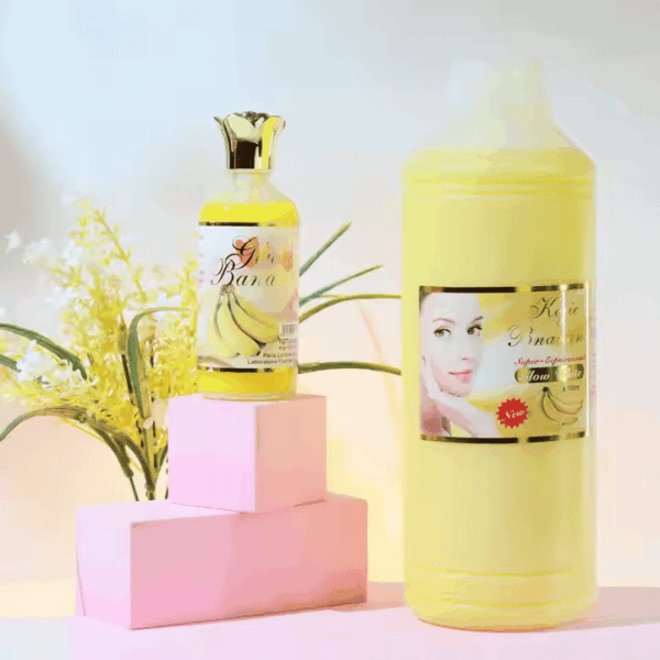 Banana Super Glow White 1000ml Collagen & Kojic Acid Serum – Anti-Aging Brightening Face & Body Serum