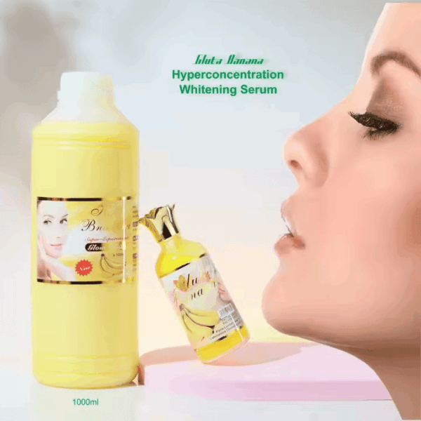 Banana Super Glow White 1000ml Collagen & Kojic Acid Serum – Anti-Aging Brightening Face & Body Serum - Image 2