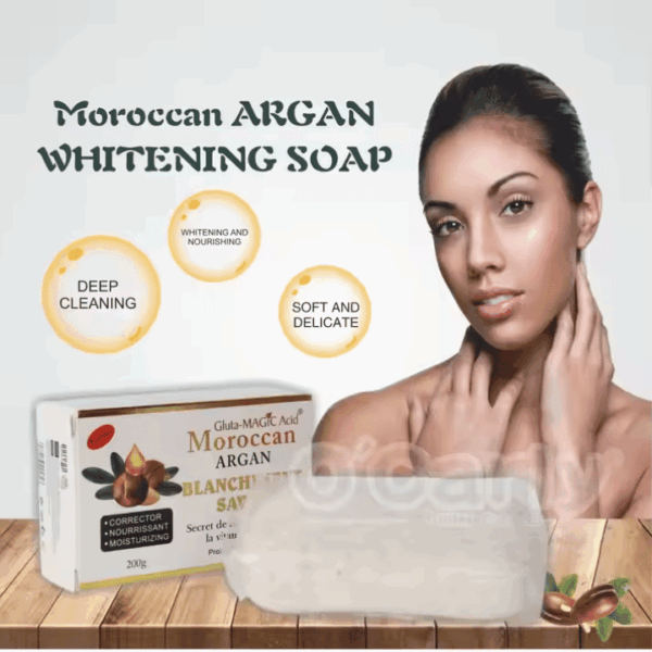 Wholesale Organic Moroccan Argan Oil Deep Cleansing Whitening Bath Soap – Acne & Dark Spot Remover