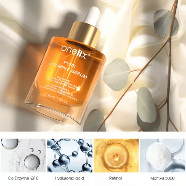 Fast Delivery Natural Organic Collagen Boost Serum – Anti-Wrinkle Vitamin C Face Serum with Hyaluronic Acid - Image 3