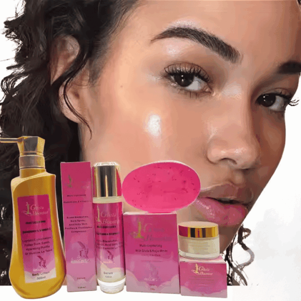 Wholesale Gluta Booster Skin Care Set – Glutathione & Vitamin C Lightening Treatment for Dark Spots, Anti-Aging, and Skin Revitalization