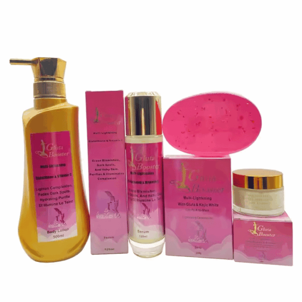Wholesale Gluta Booster Skin Care Set – Glutathione & Vitamin C Lightening Treatment for Dark Spots, Anti-Aging, and Skin Revitalization - Image 3