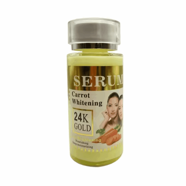 24K Gold Carrot Serum – Rejuvenating Skin Repair Essence for Radiant Glow, Wrinkle Reduction & Pore Shrinking – Face & Body – 120ml - Image 2