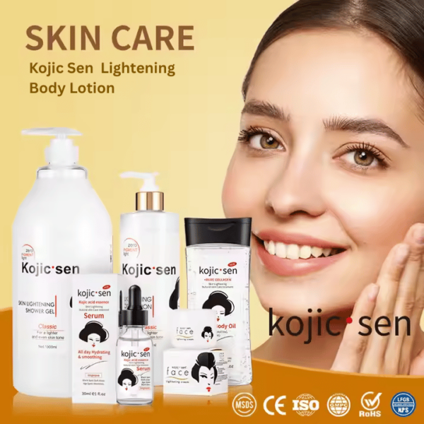 Whitening Body Lotion – Kojic Acid & Collagen Lightening Moisturizing Body Cream