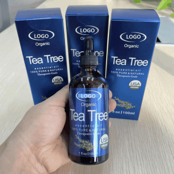Pretty Twins Organic Tea Tree Essential Oil 100ml – Nourishing Lightening Serum for Radiant, Supple Skin