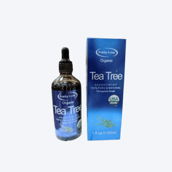 Pretty Twins Organic Tea Tree Essential Oil 100ml – Nourishing Lightening Serum for Radiant, Supple Skin - Image 3
