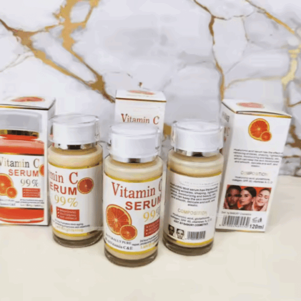 Pure Whitening Serum AHA Vitamin C Skincare Face Hydrating Lightening Spot Freckle Wrinkle Remover Face and Body - Image 3