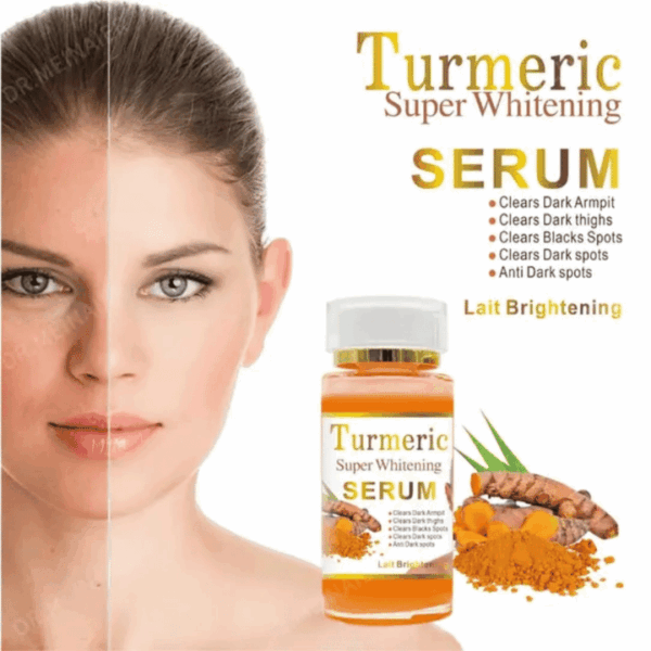 High Quality Kojic Acid Whitening Serum – AHA Turmeric Dark Spot & Wrinkle Remover for Face & Body