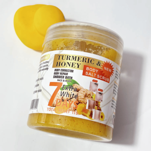 Private Label Natural Organic Brightening Turmeric Body Scrub – Exfoliating & Whitening Formula for Face and Body